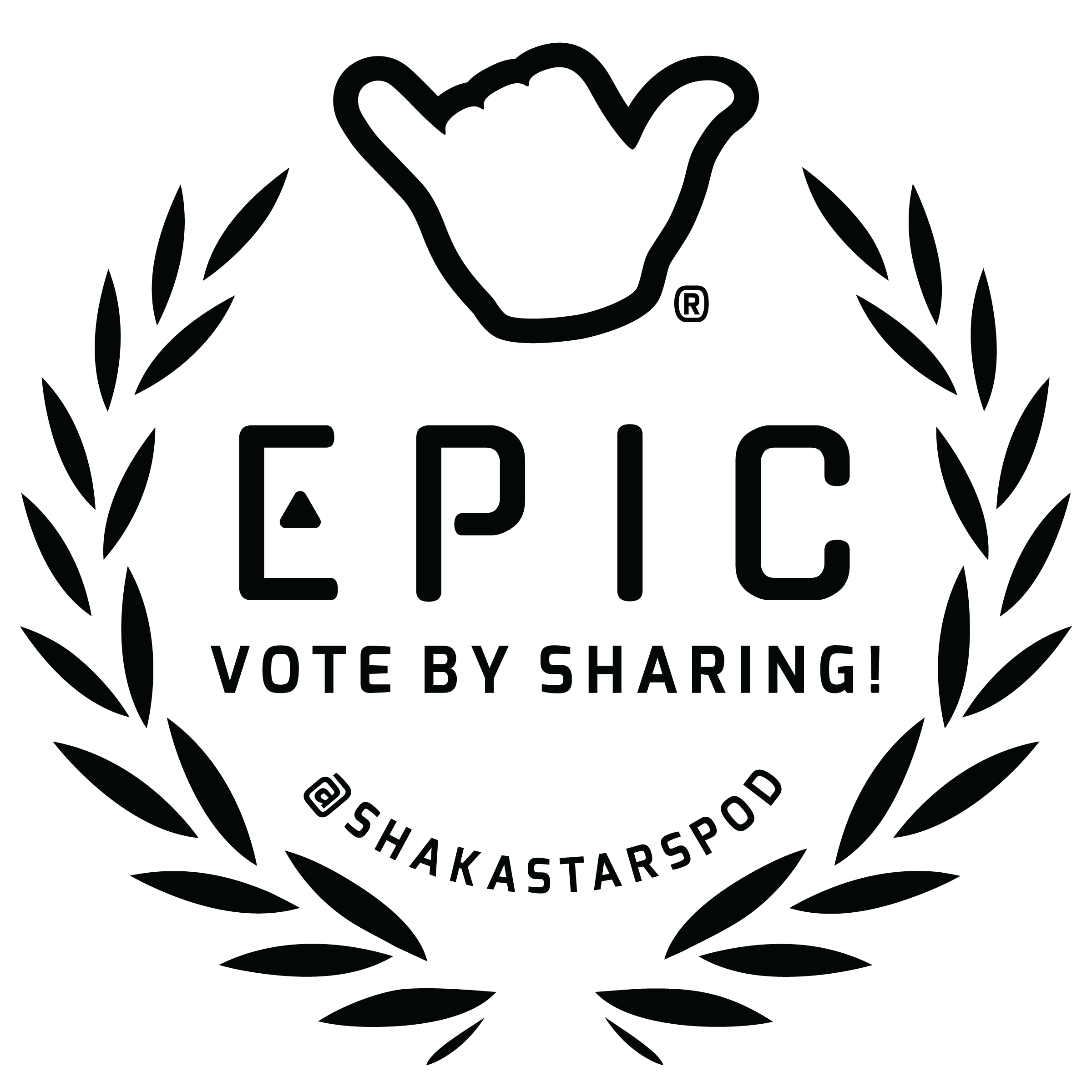 Black Epic@4x Vote Epic, Shaka Stars