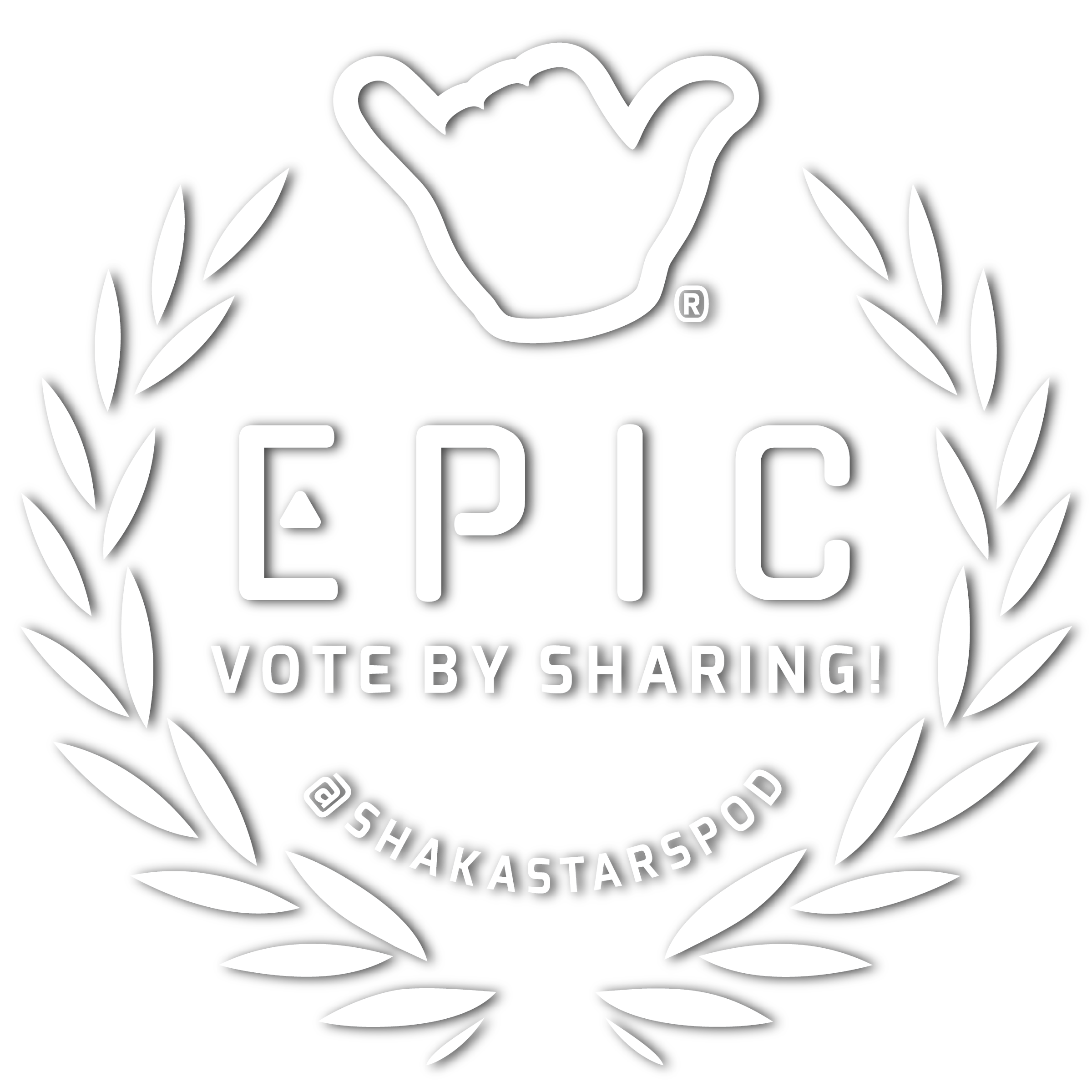 Shadow White Vote Epic@4x Vote Epic, Shaka Stars